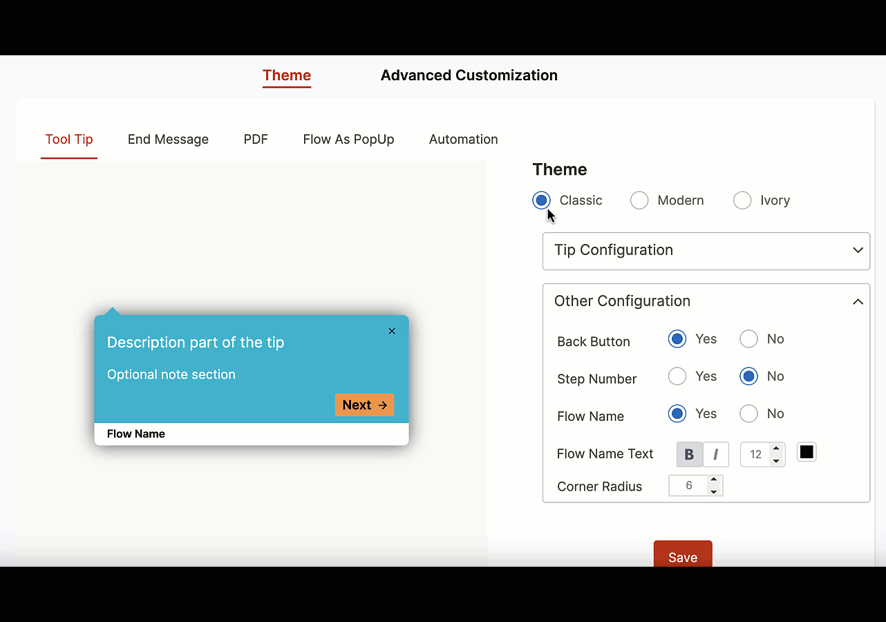 product tour builder on whatfix