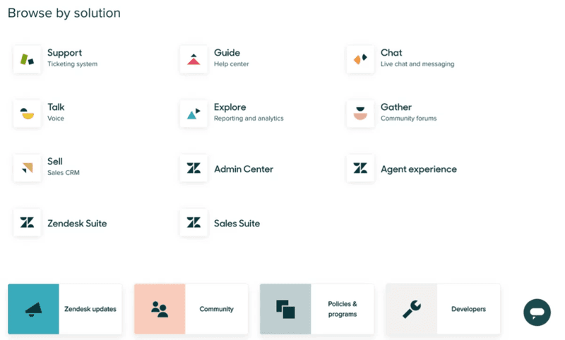 Zendesk help center.