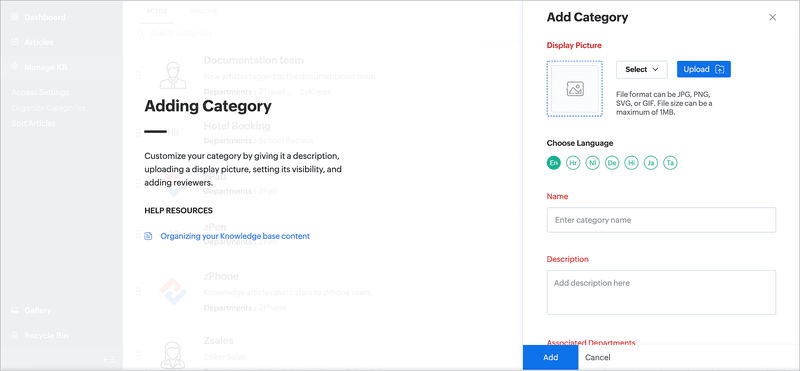 zoho desk resource center