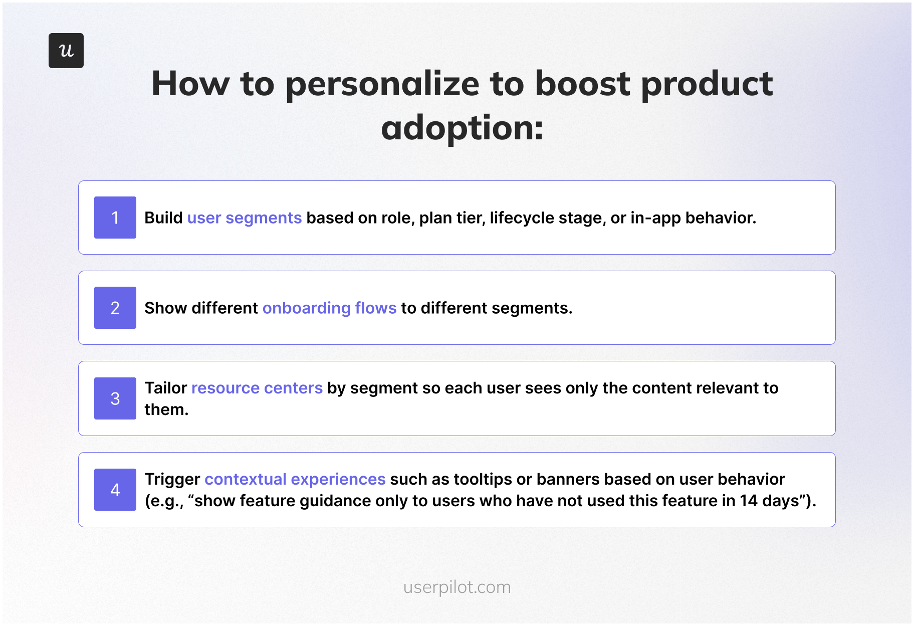 How to personalize to boost product adoption