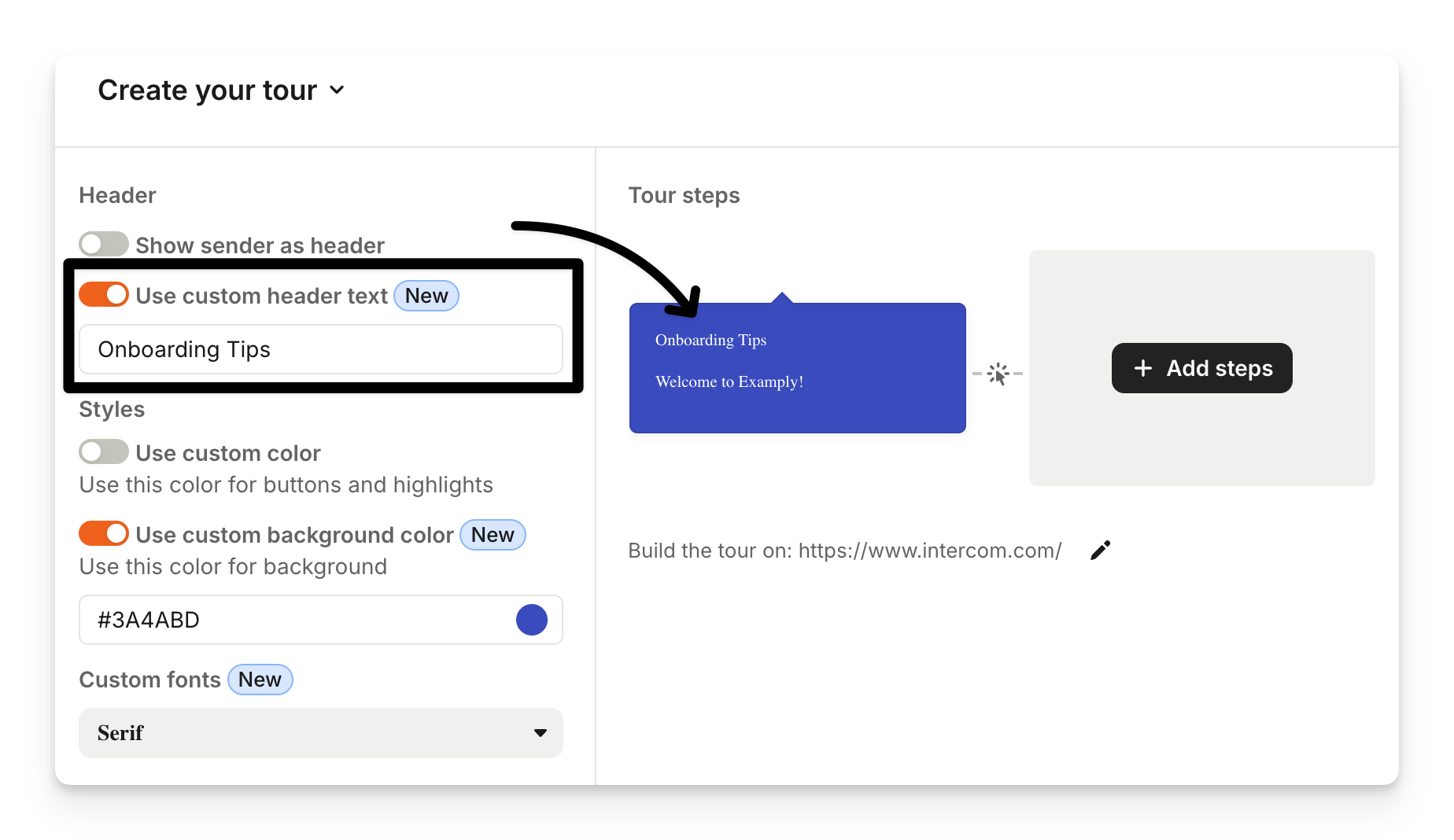 What is Intercom product tours?