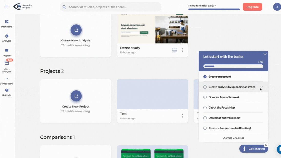 Checklist created in Userpilot