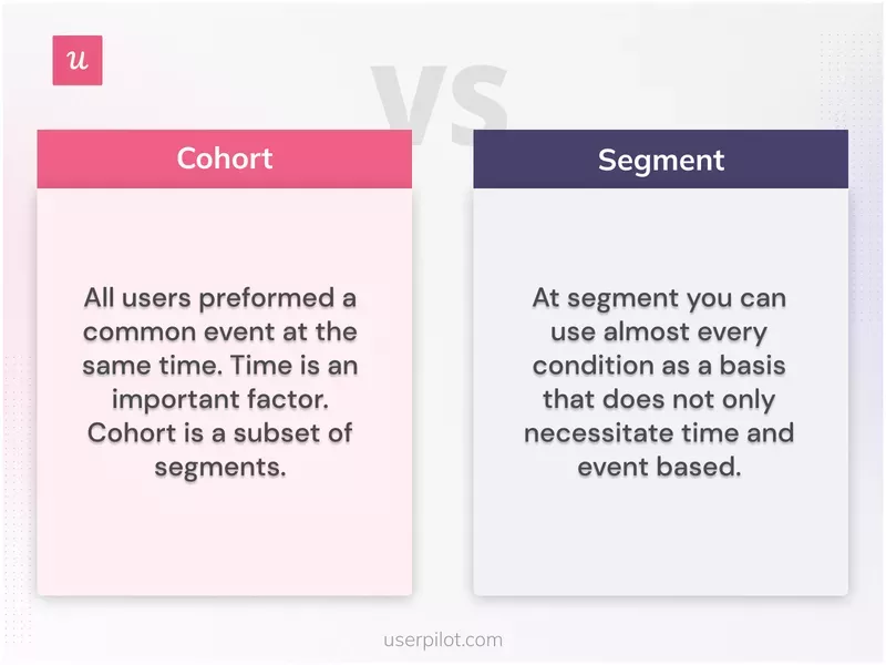 Cohort vs. segment.