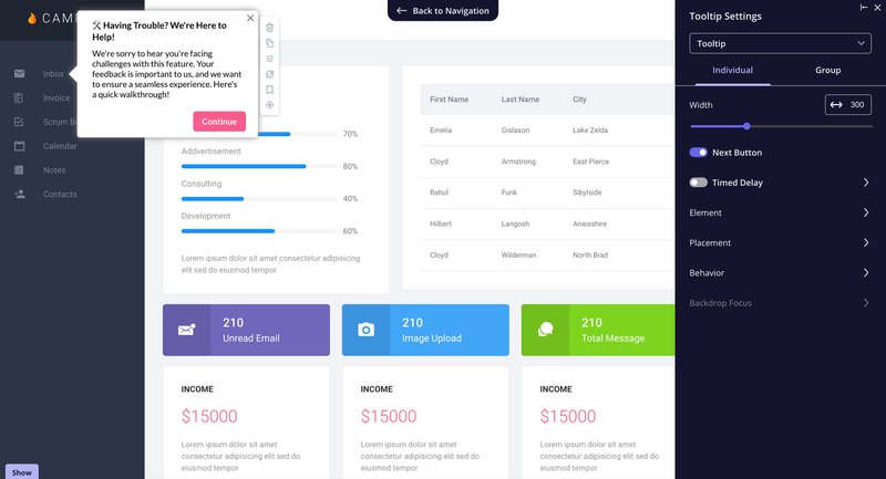 contextual help Userpilot