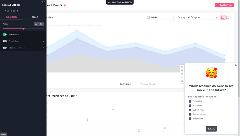 Customer preference feedback survey
