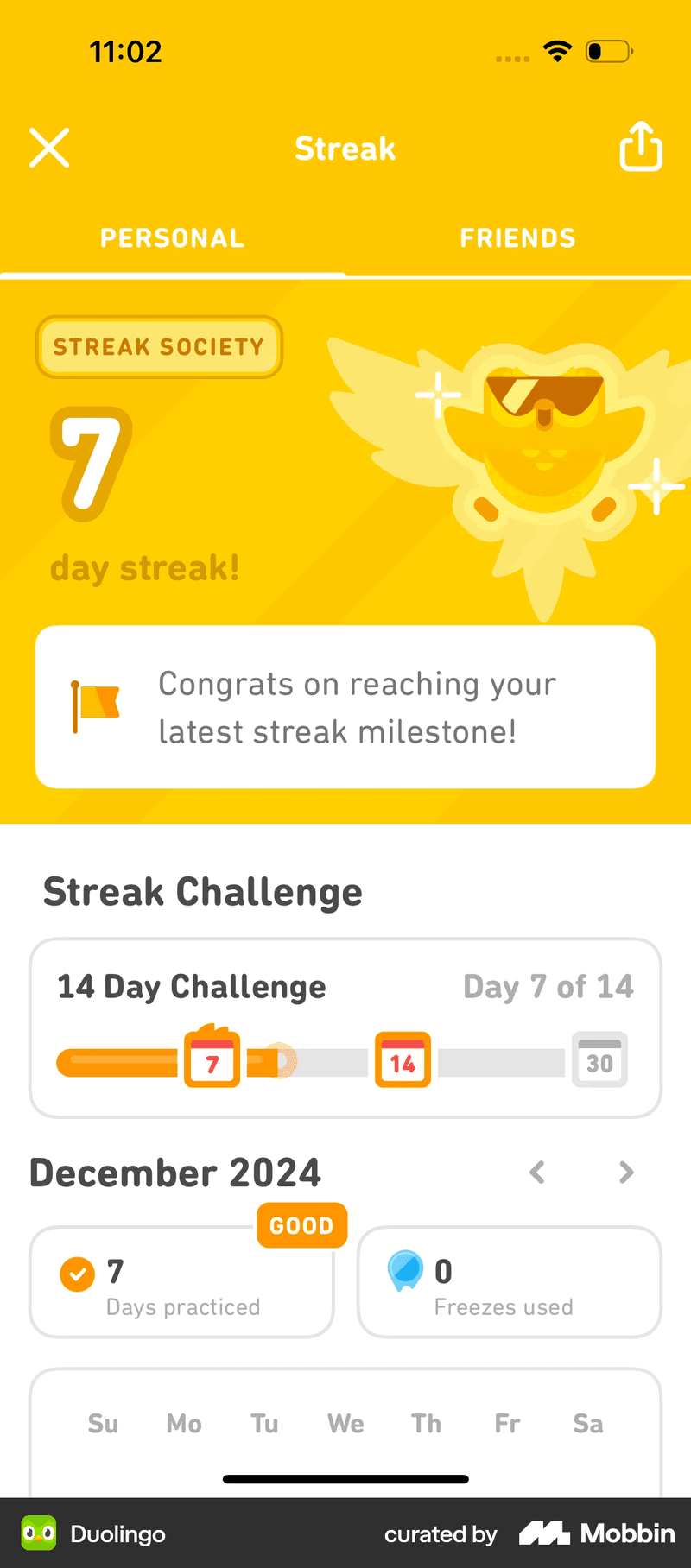 mobile retention example duolingo