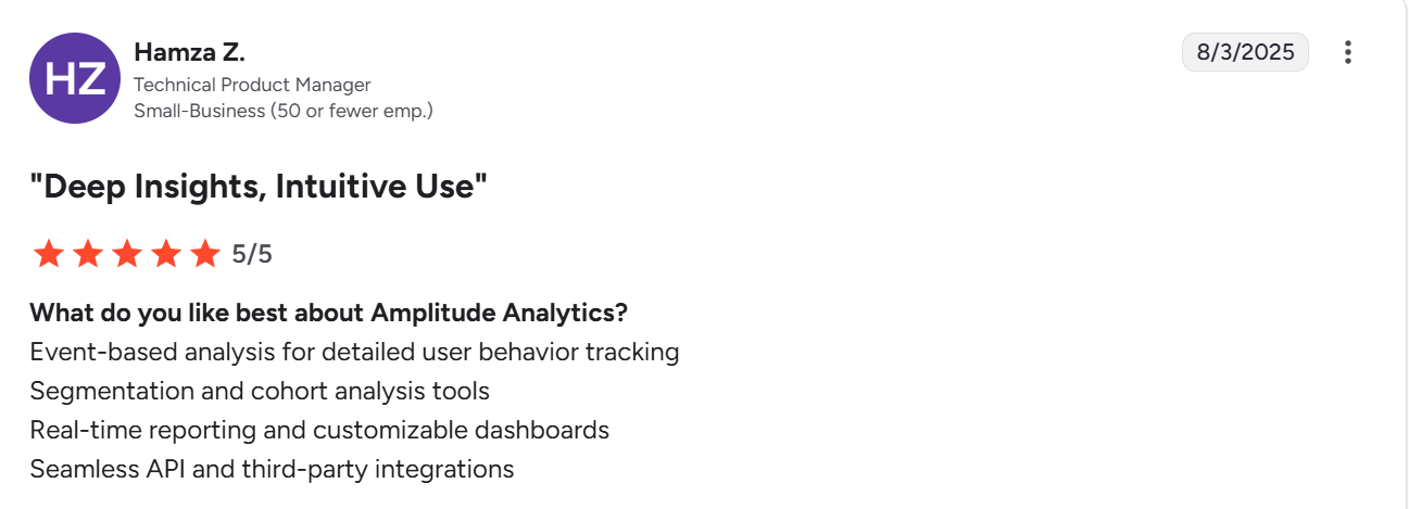G2 review Amplitude