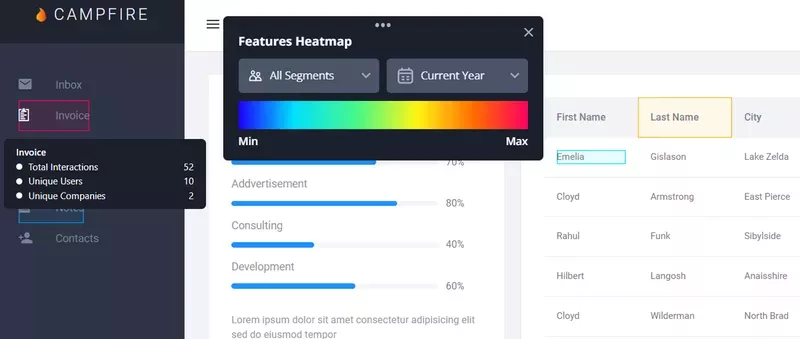 Userpilot heatmap