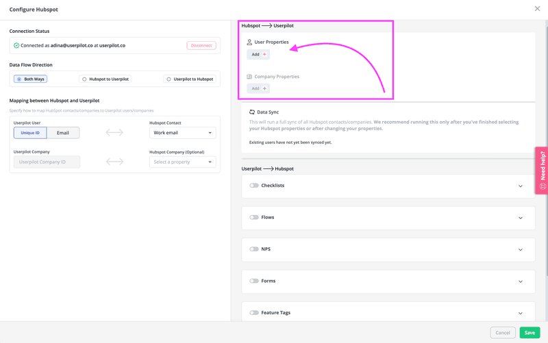 Userpilot integrations