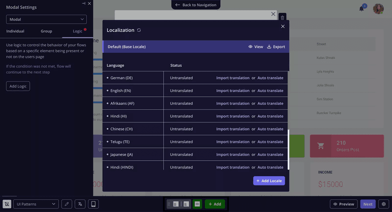 userpilot flow localization