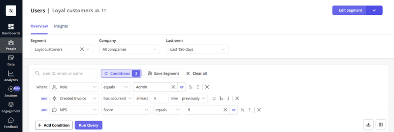 userpilot segment builder