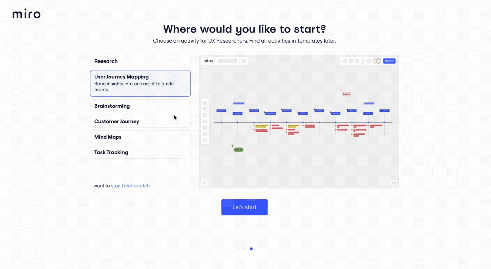 miro onboarding process