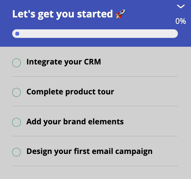 Onboarding checklist by Userpilot