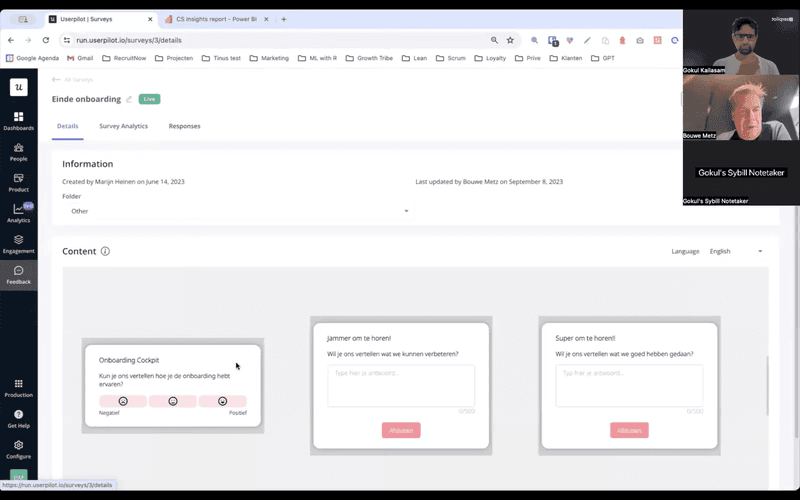 RecruitNow collects feedback with CSAT surveys during onboarding.