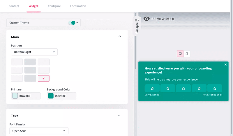 Trigger satisfaction surveys with Userpilot