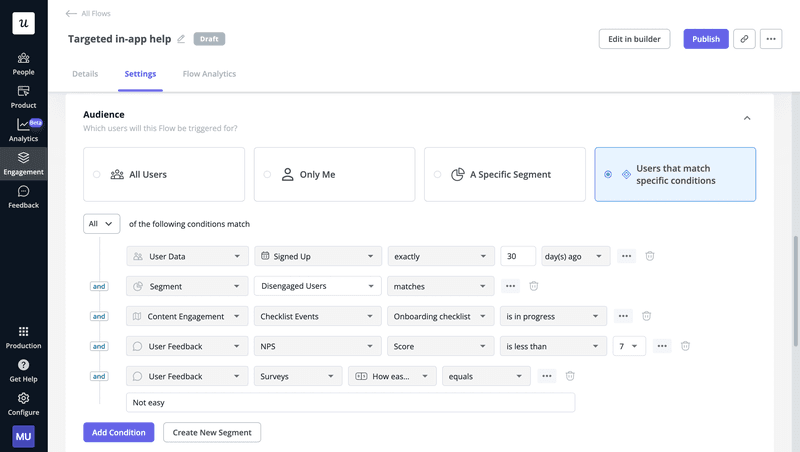 Segment users for targeted in app help with Userpilot