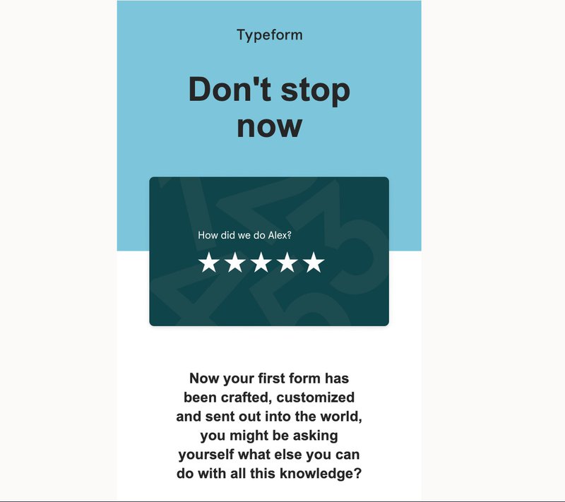 Typeform Retention Email