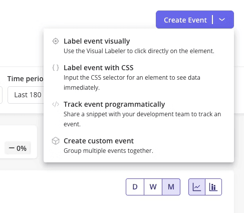 Track and label events with Userpilot.