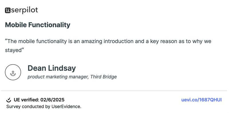 userpilot mobile optimization