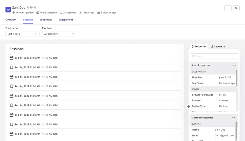 mobile user sessions app analytics