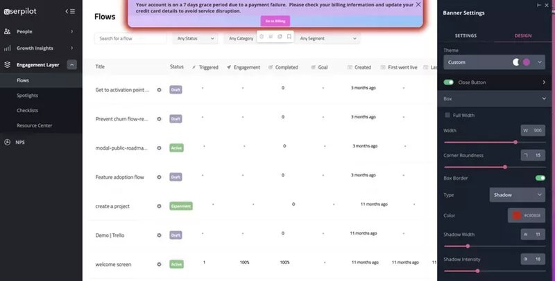 Website notification banner