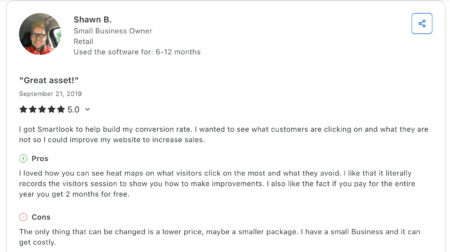 small business owner talks about building conversion rate with smartlook