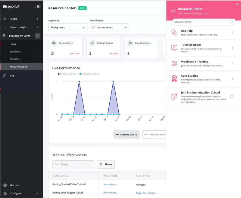 Userpilot-resource-center-software-adoption