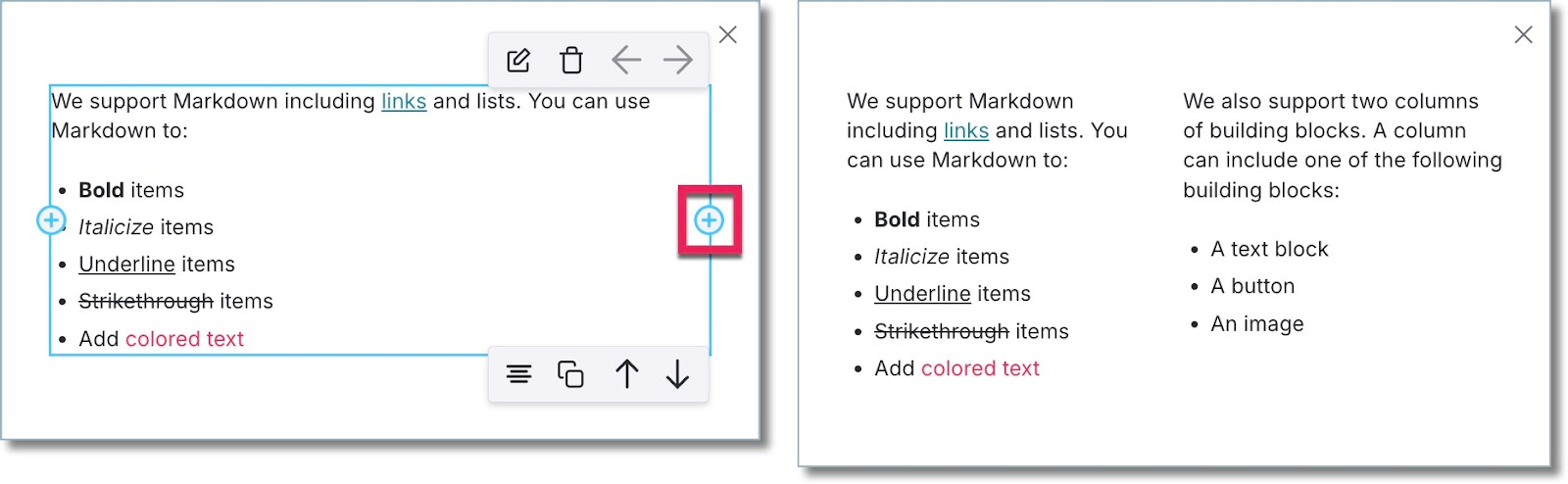 Pendo in-app messaging for user engagement.