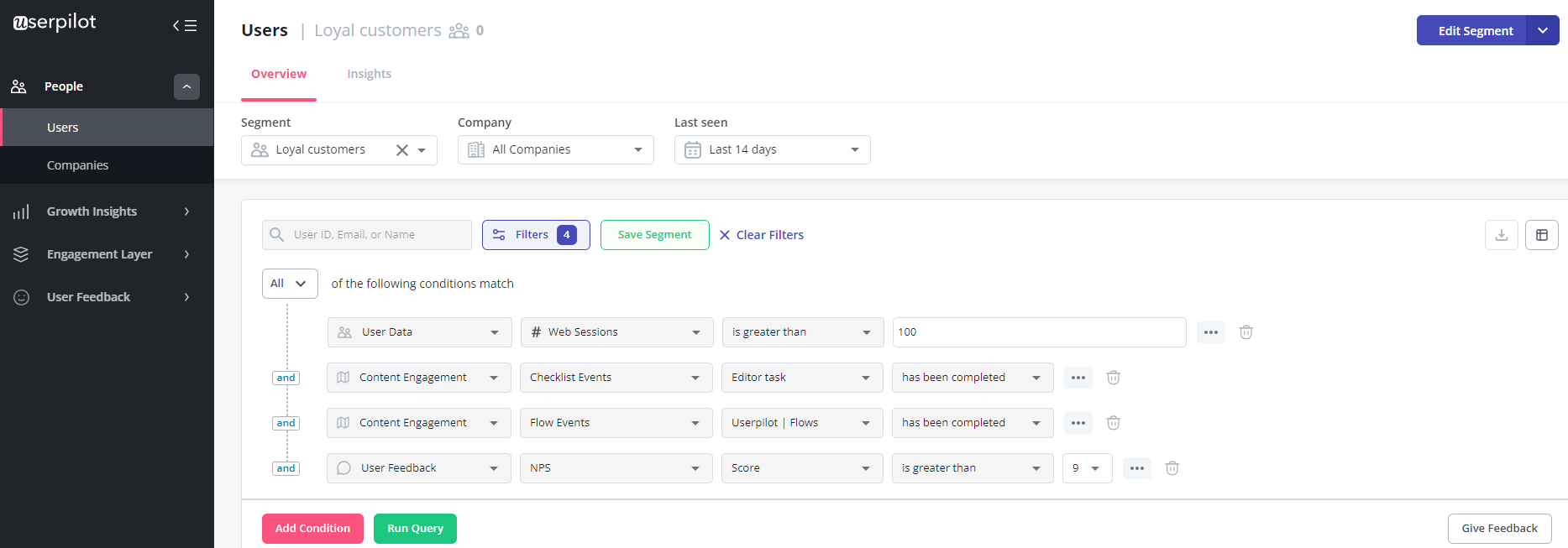 Segment users to launch the right experiences at the right time.