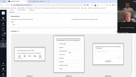 RecruitNow CSAT survey created in Userpilot.