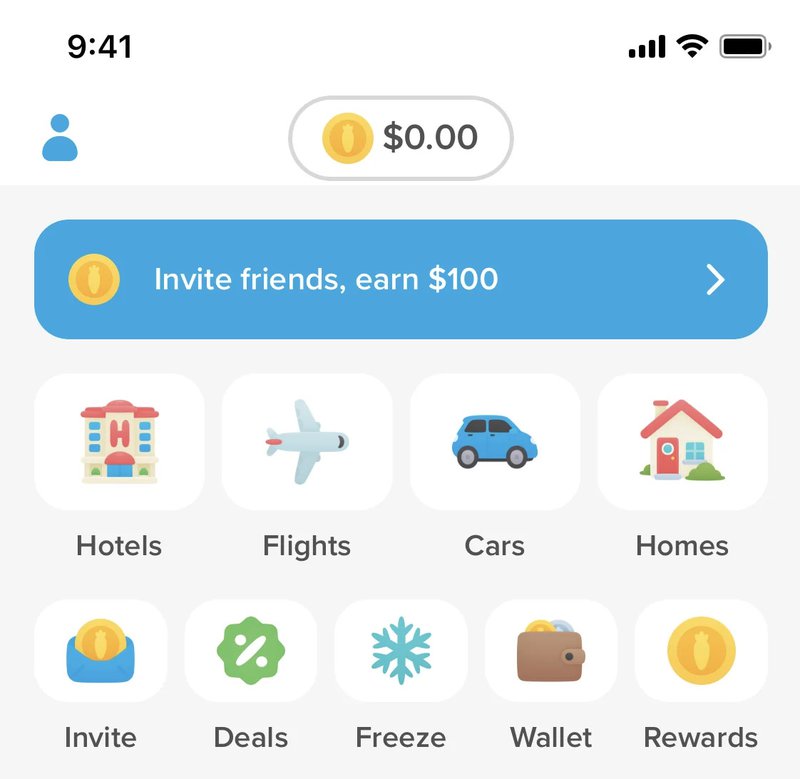 Announcement banner example: Hopper.