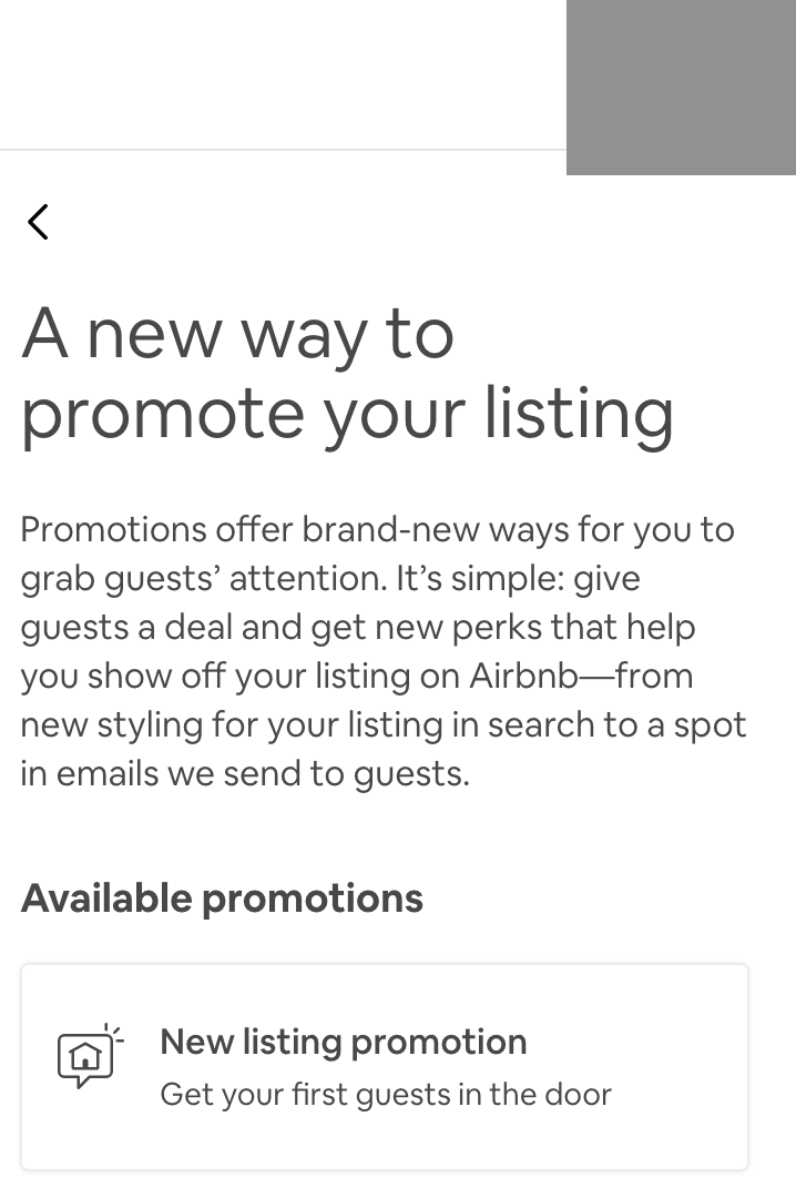 Airbnb using tooltips and modals in-app