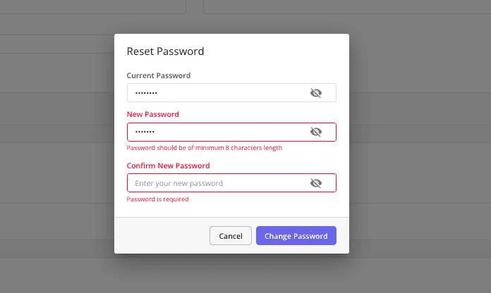Visible requirements reduce memory load for users.