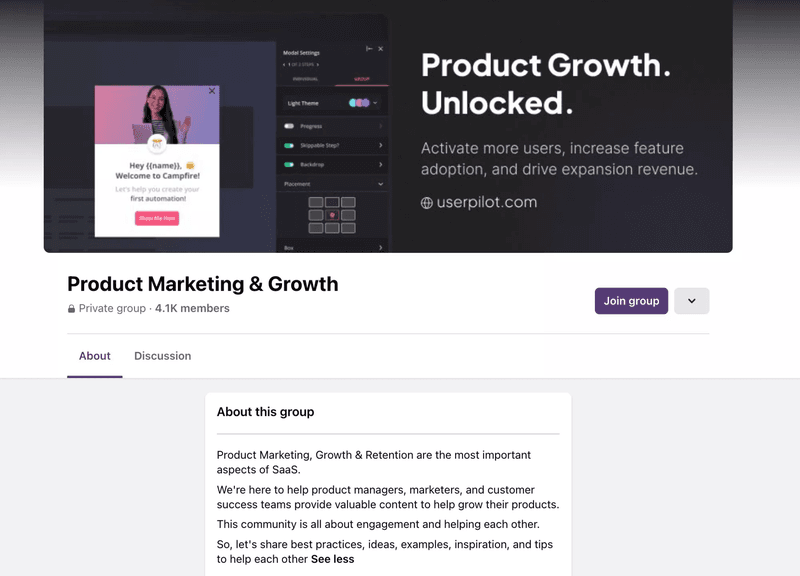 Join Userpilot’s strong digital community that provides product-driven value.