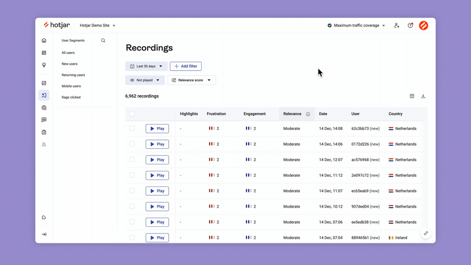 Hotjar-churn-prediction-software