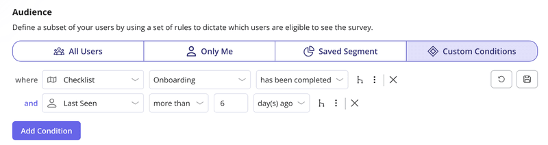 Segmentation in Userpilot.