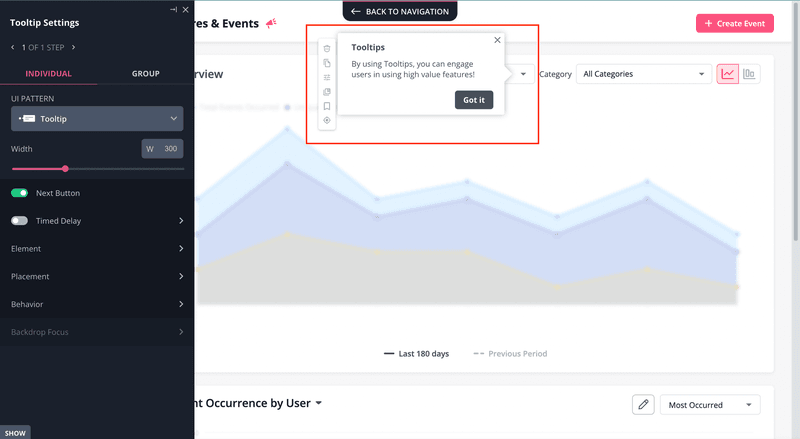 example of a product tooltip