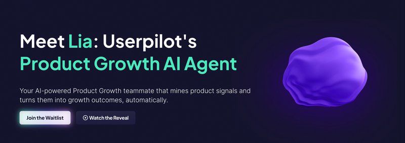 Userpilot’s Lia AI agent tool