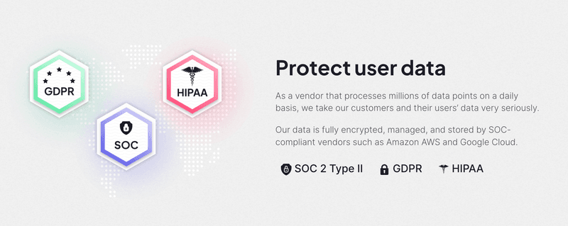 Userpilot's data security certifications