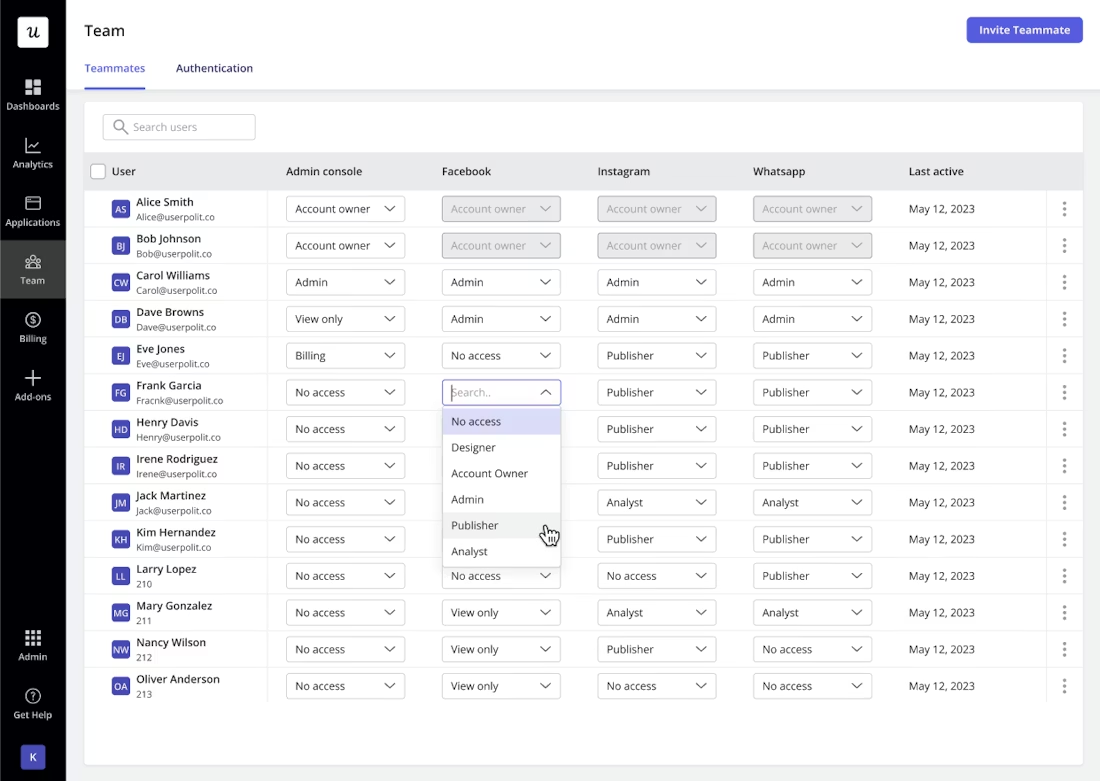 Role-based session replay in Userpilot.