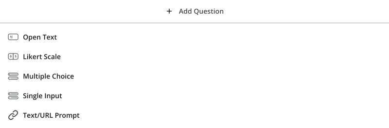 add a question - uerpilot mobile surveys