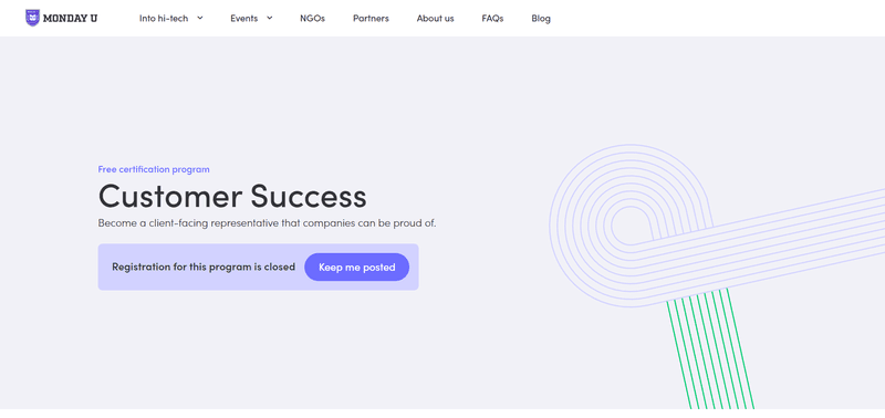 monday customer success free certification