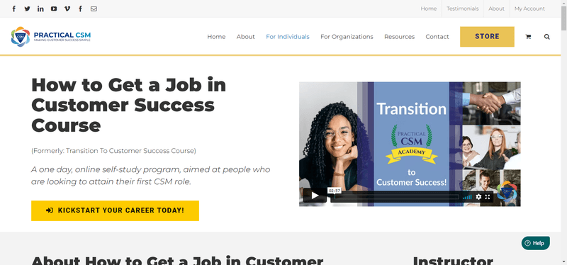 practical csm customer success courses job