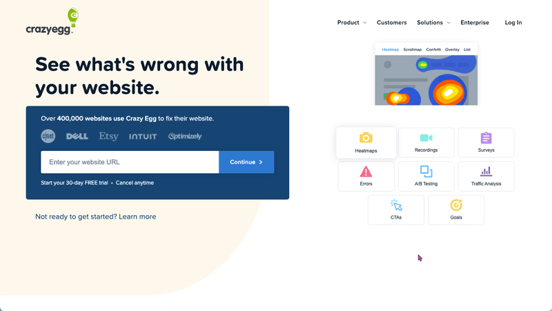 Crazy-egg-homepage