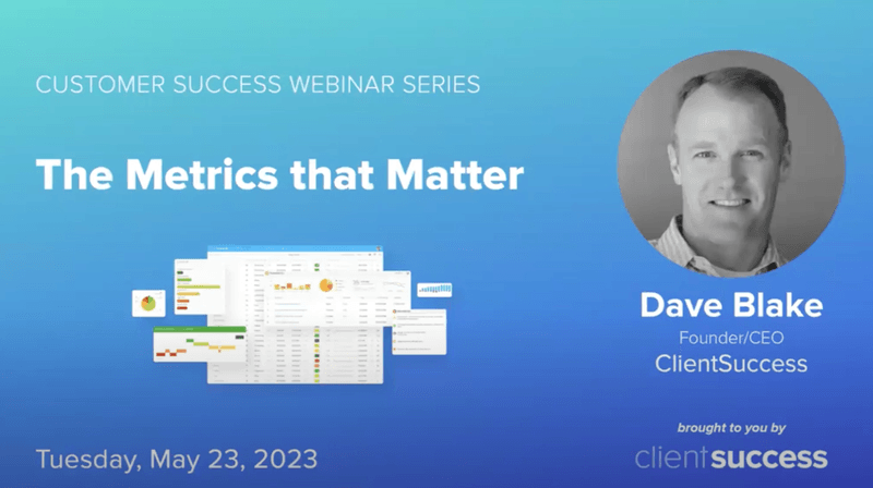 Customer success webinars on key metrics
