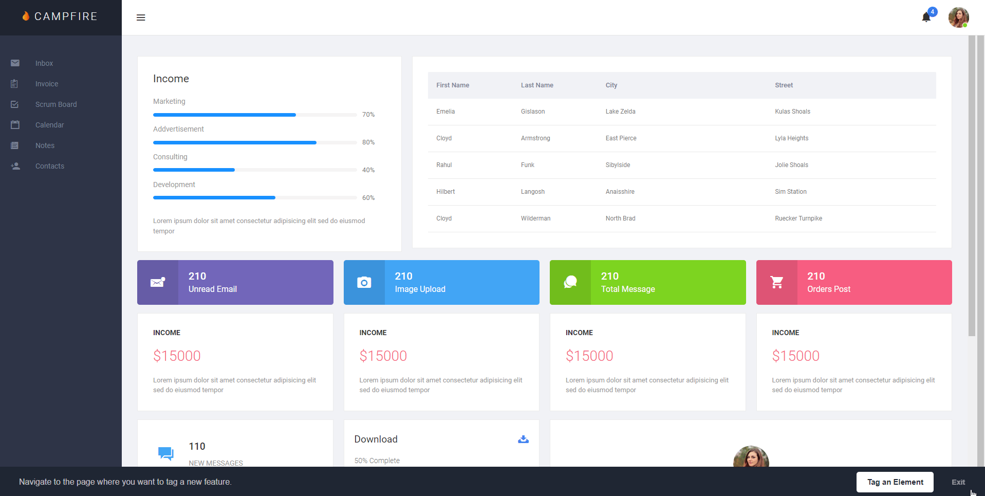 Animation of product usage