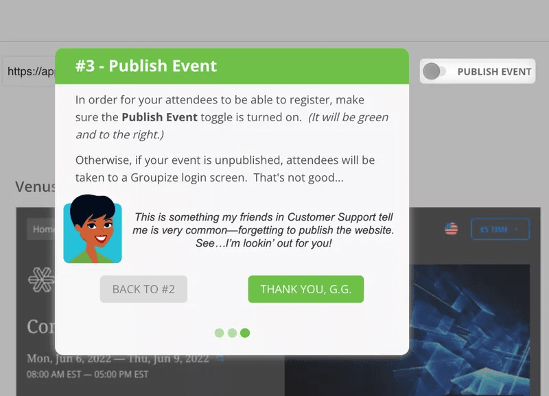 Groupize gamified assistant G.G.