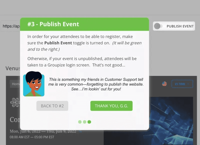 Groupize-website-tour-examples