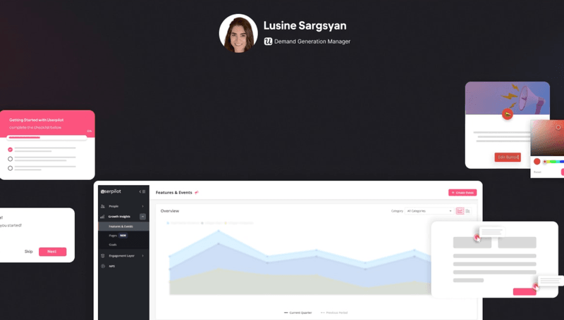 Interactive product tour webinar