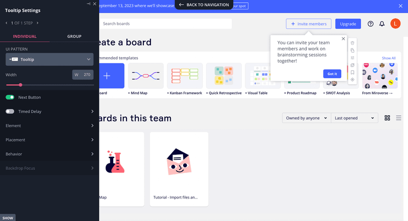 in app tooltips product marketing vs growth marketing